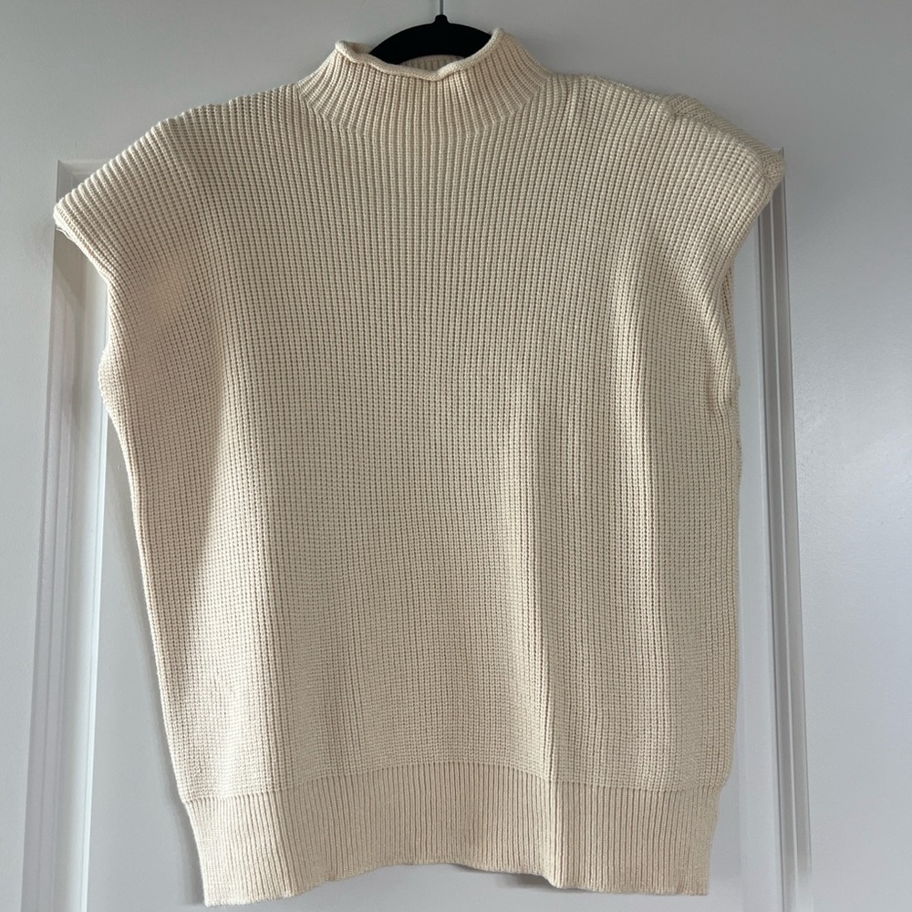 These Three Padded Shoulder Sweater